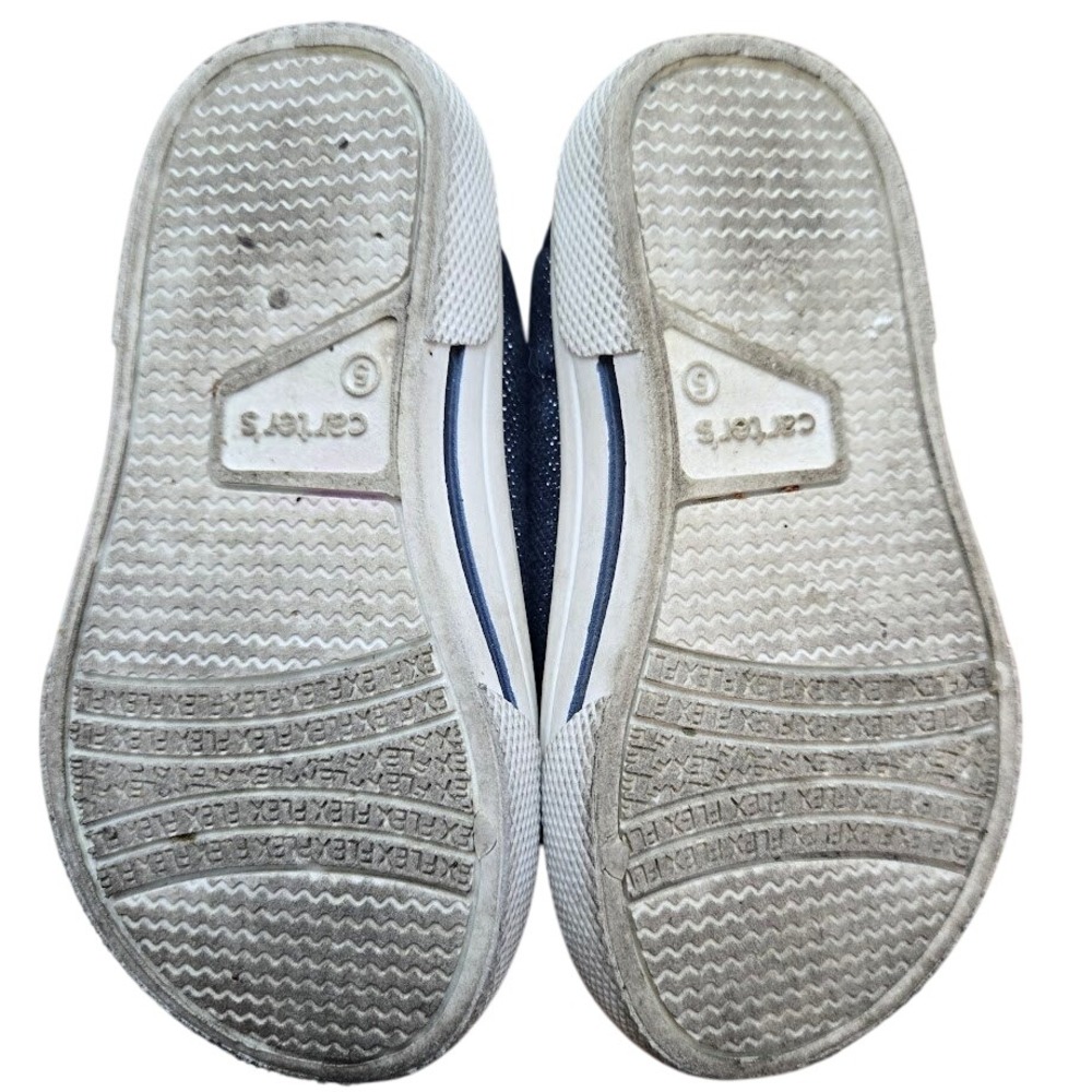 Lof of 2 Toddler Shoes Slip on Carters & Cute Fuzzy Slippers Sz 5‎ - Picture 4 of 8